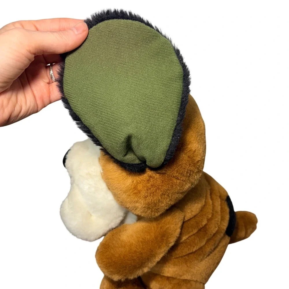 Vintage 1984 Animal‎ Toy Imports Basset Hound Plush Sad Sam Dog Brown White 12in